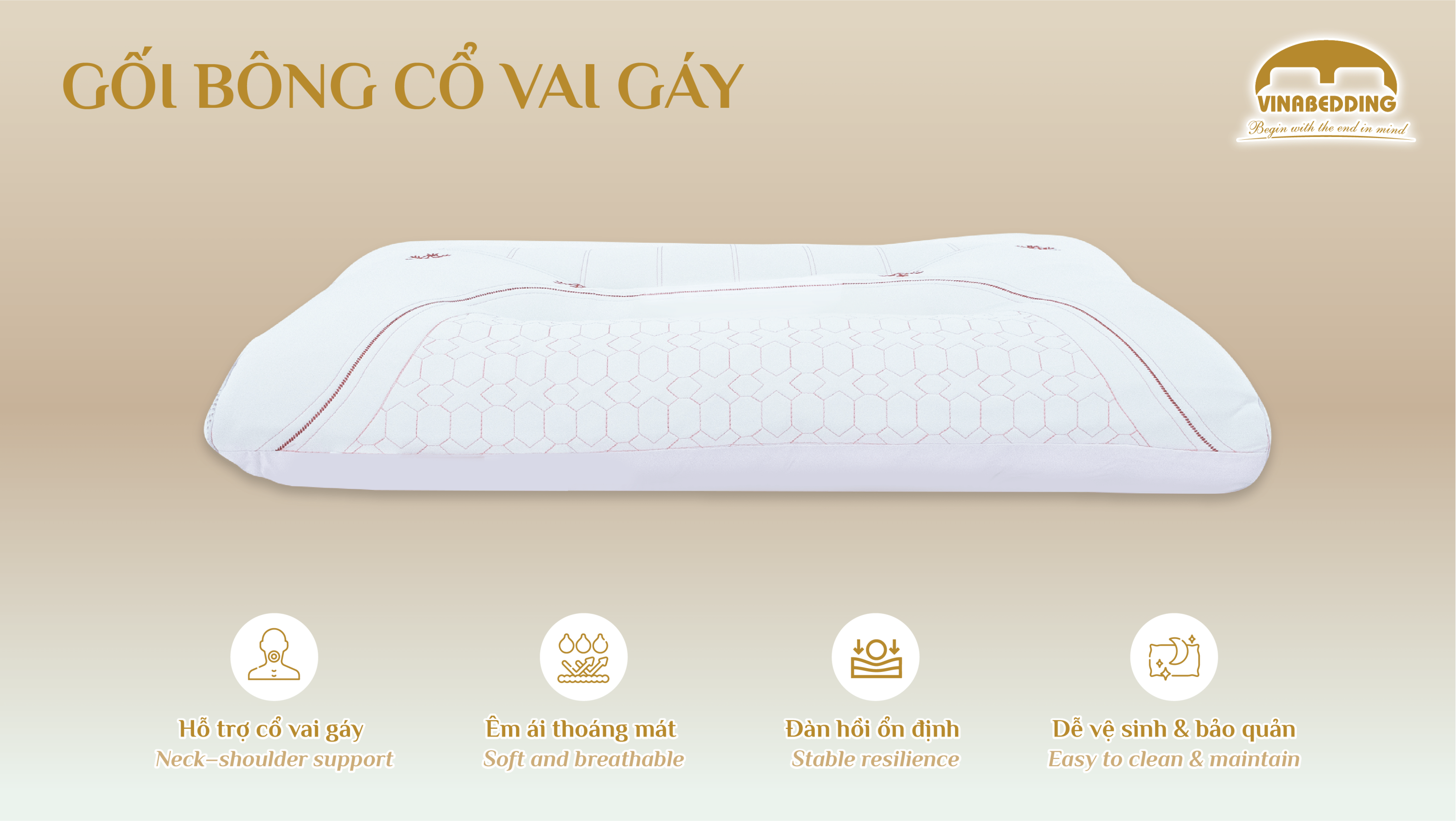 100% Polyester Fiber Pillow