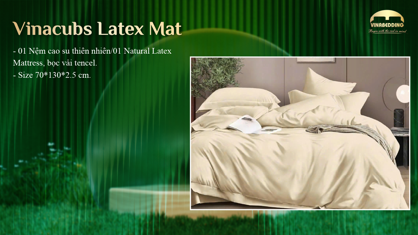 Nệm Cao Su VinaCubs Latex Mat