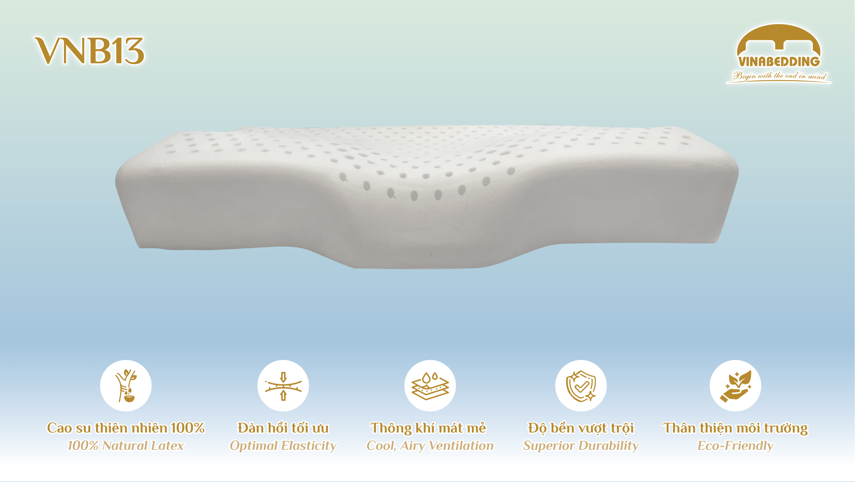 Natural Latex Pillow  - VINACLOUD 11