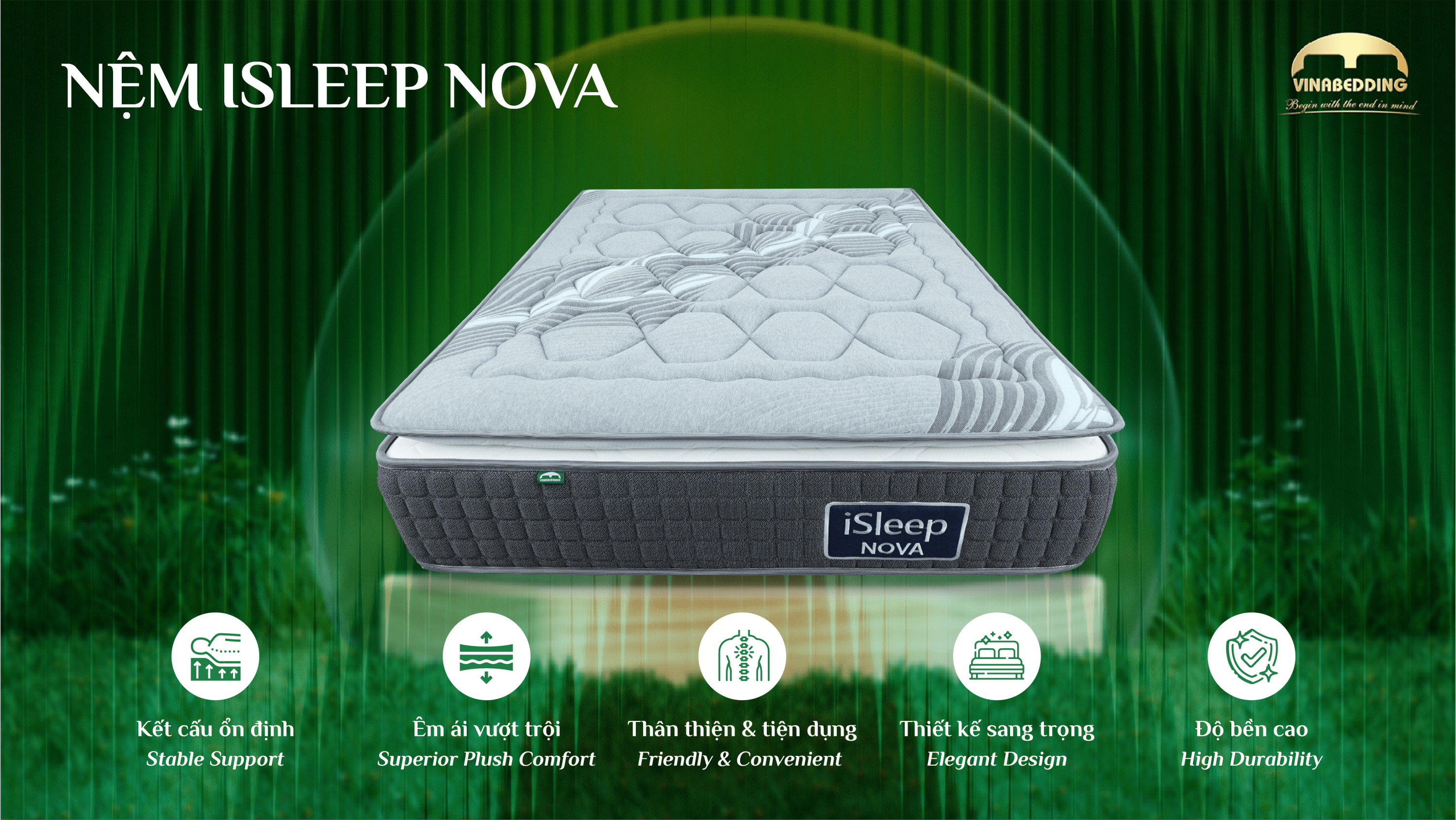 iSleep Nova 袋装弹簧压缩卷装 & 托盘床垫