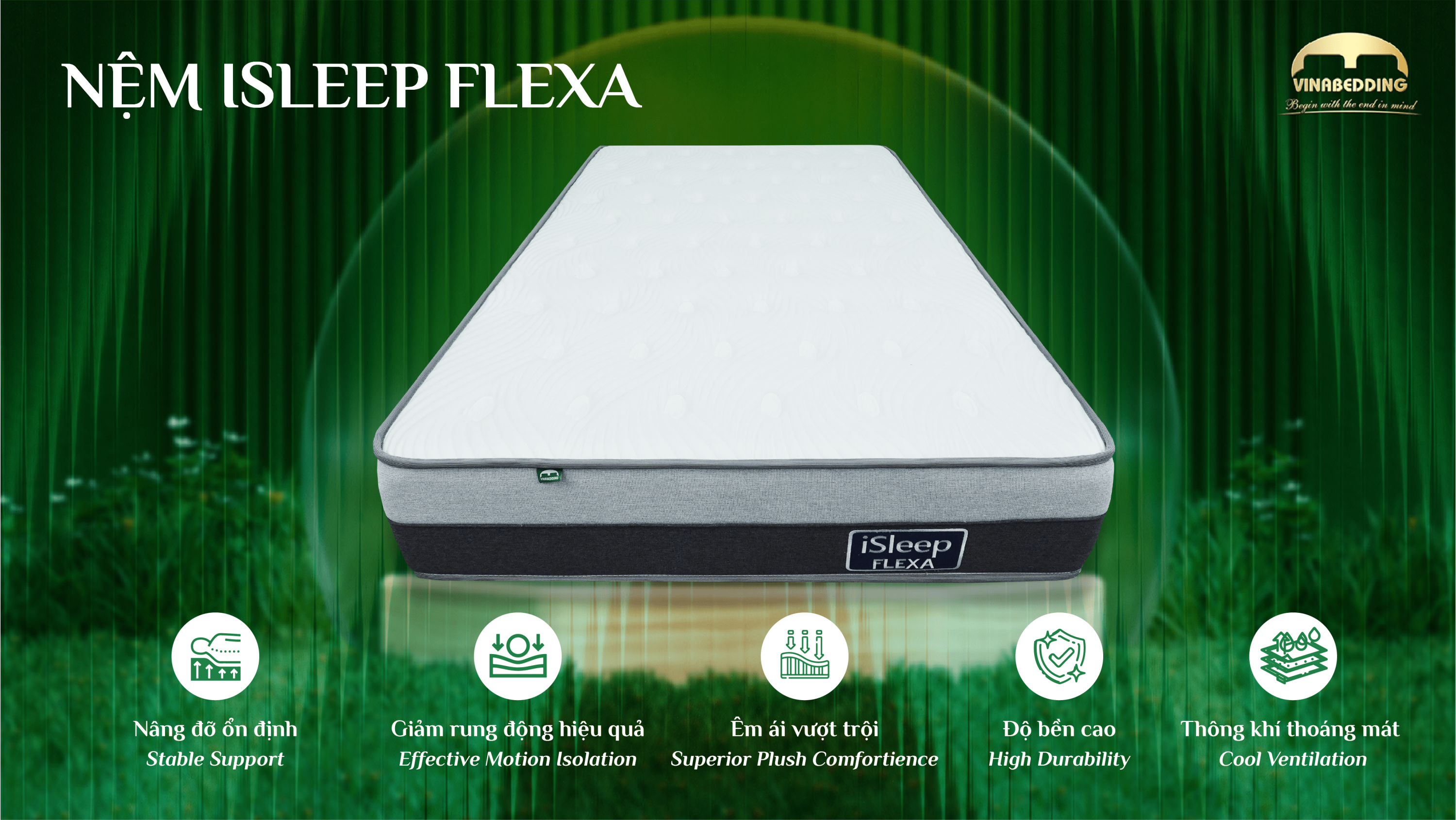  iSleep Flexa 泡棉 × 聚酯纤维床垫