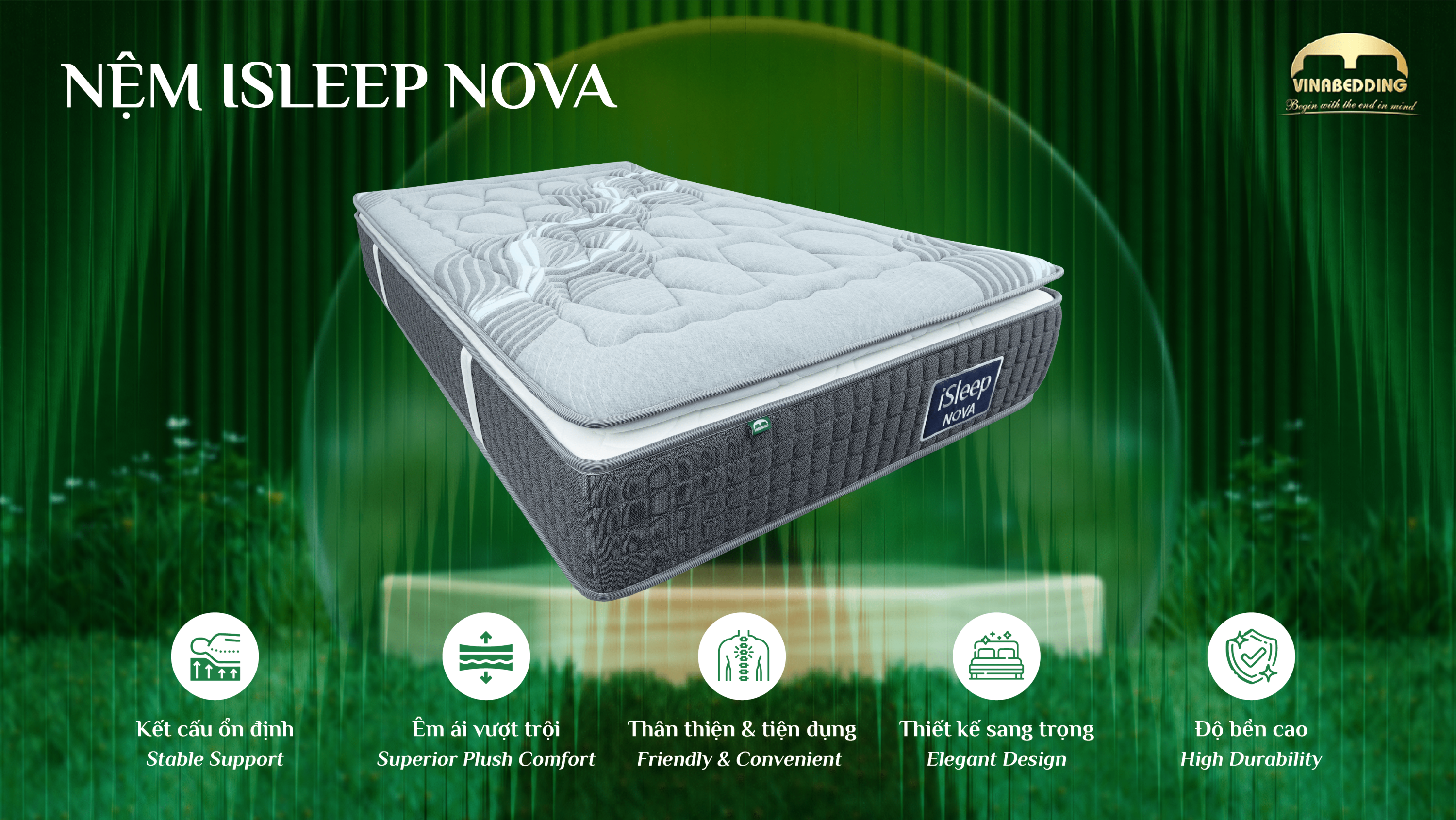 iSleep Nova 袋装弹簧压缩卷装 & 托盘床垫