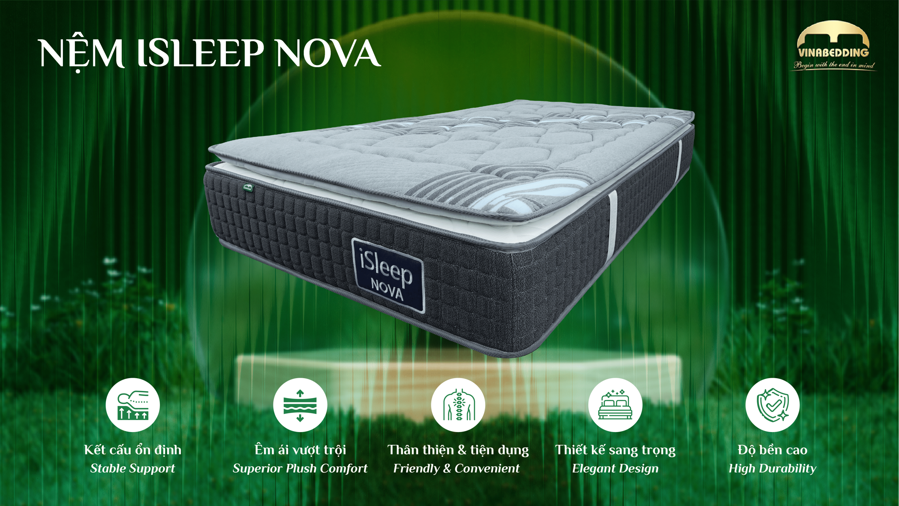 iSleep Nova 袋装弹簧压缩卷装 & 托盘床垫
