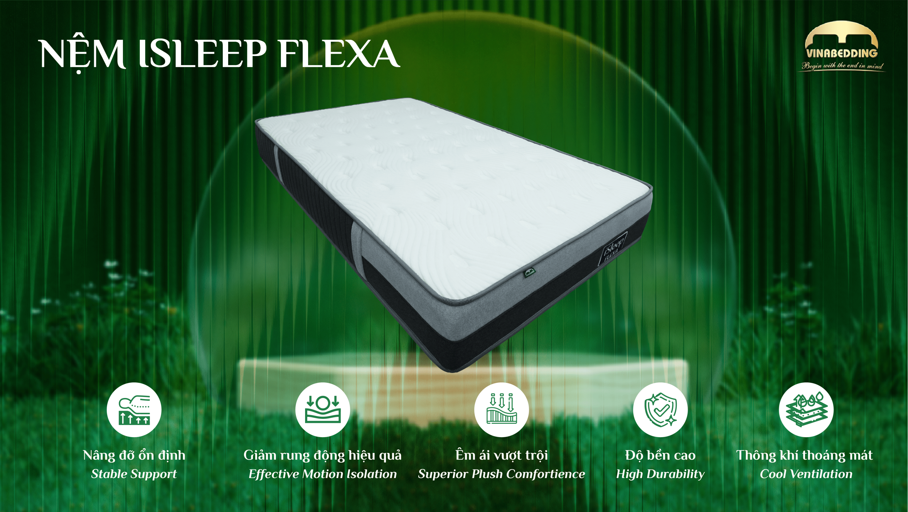  iSleep Flexa 泡棉 × 聚酯纤维床垫