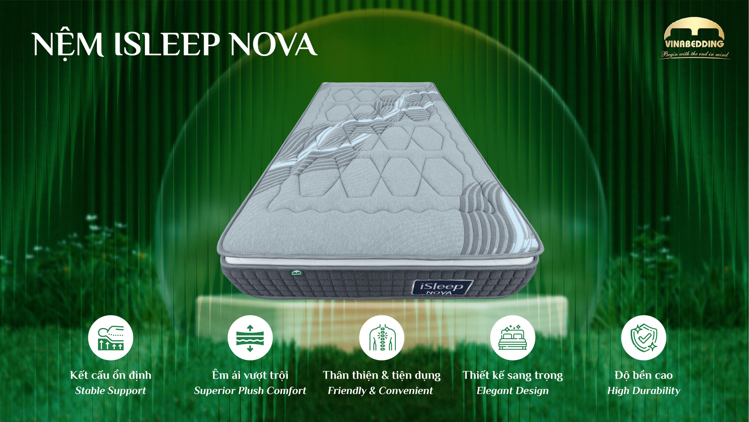 iSleep Nova 袋装弹簧压缩卷装 & 托盘床垫