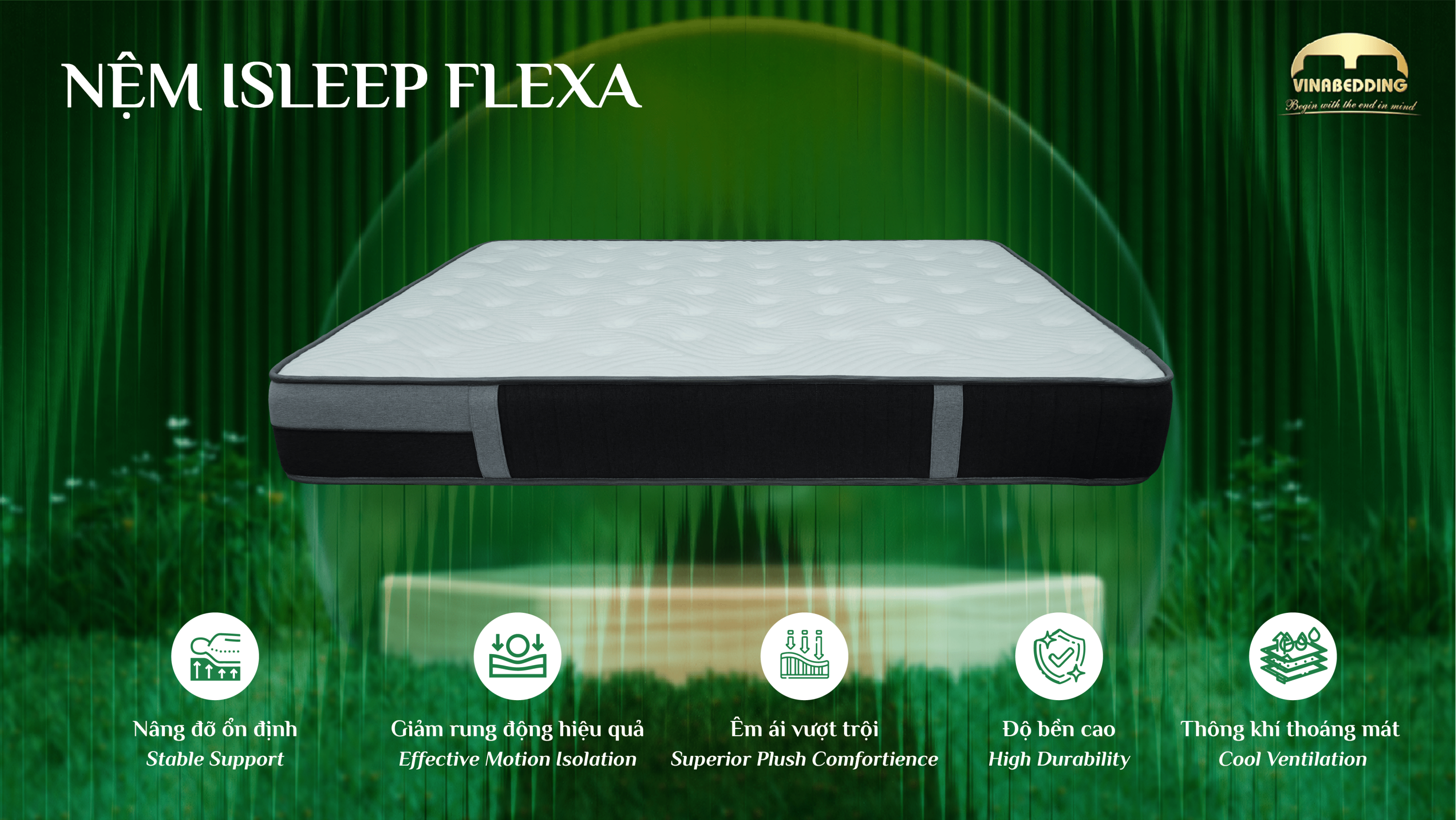  iSleep Flexa 泡棉 × 聚酯纤维床垫