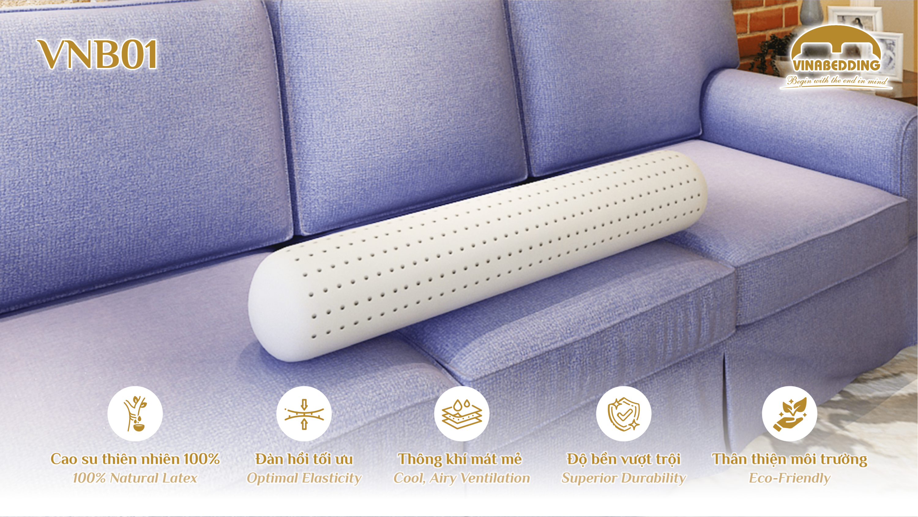 Natural Latex Pillow  - VNB01