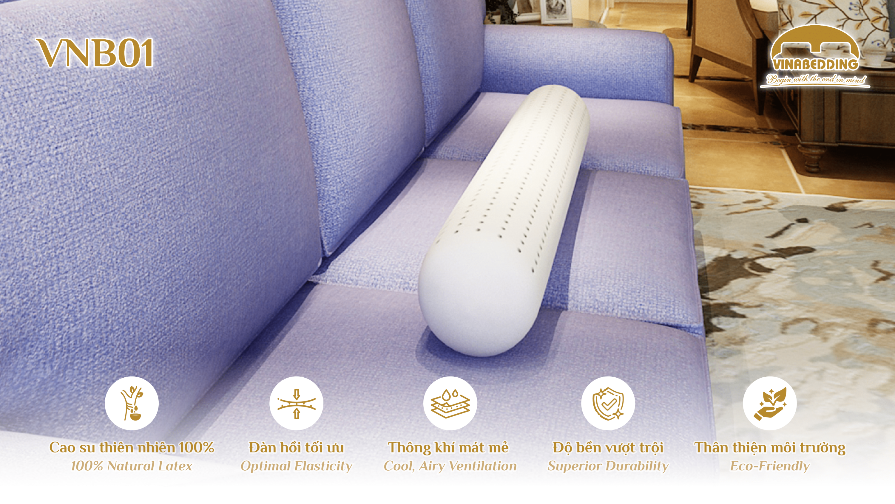 Natural Latex Pillow  - VNB01