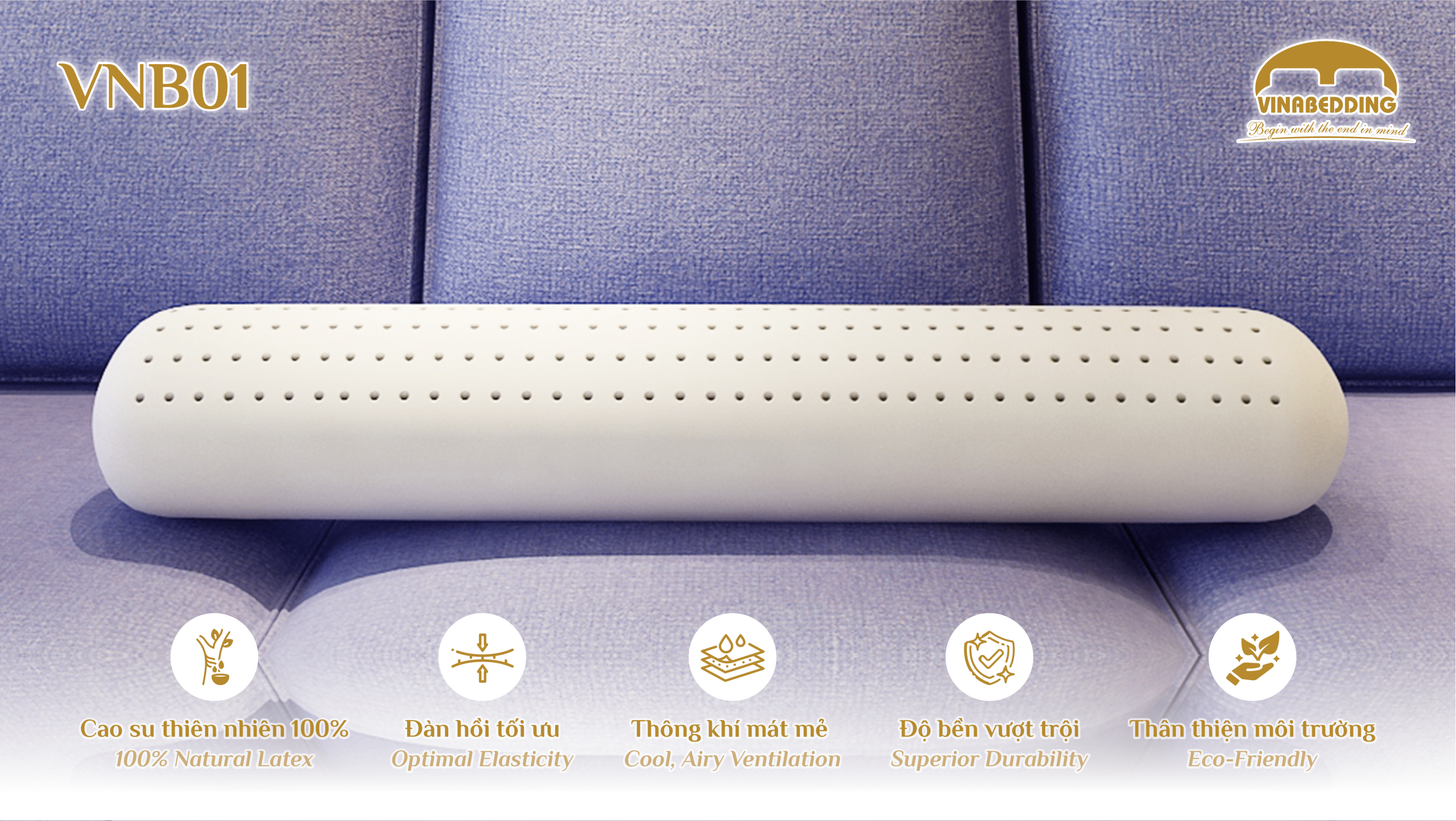 Natural Latex Pillow  - VNB01