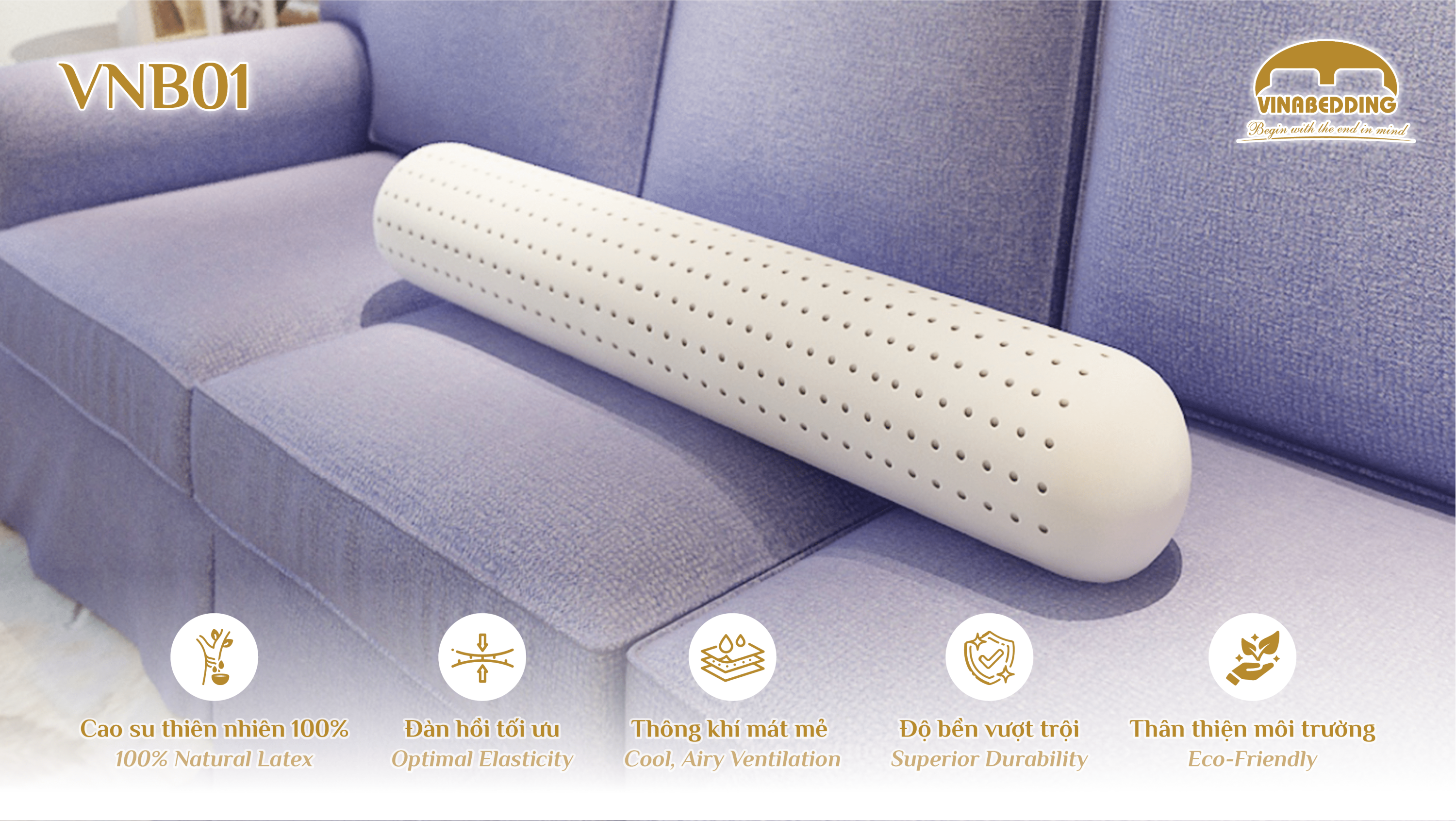Natural Latex Pillow  - VNB01