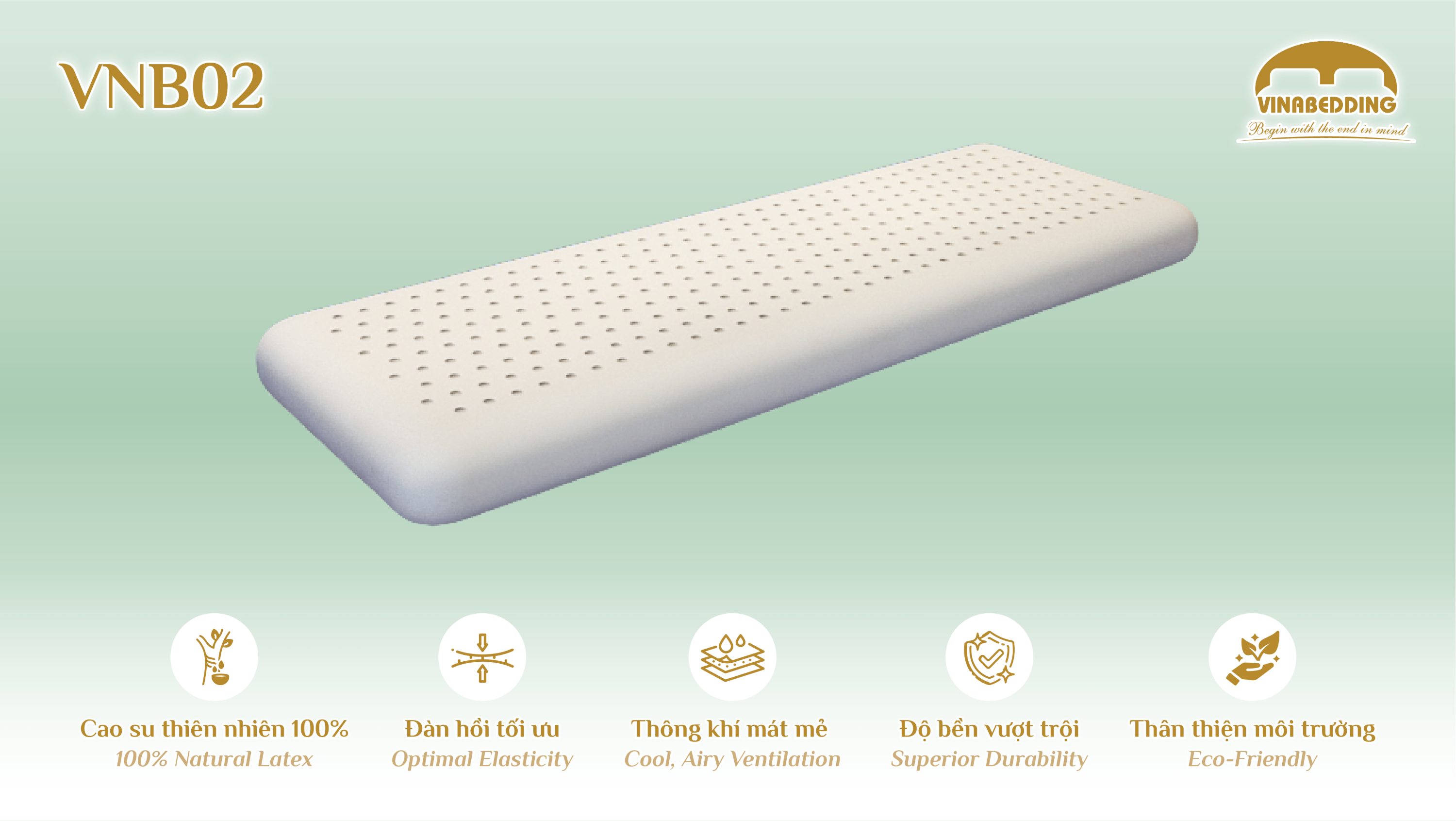 Natural Latex Pillow  - VNB02