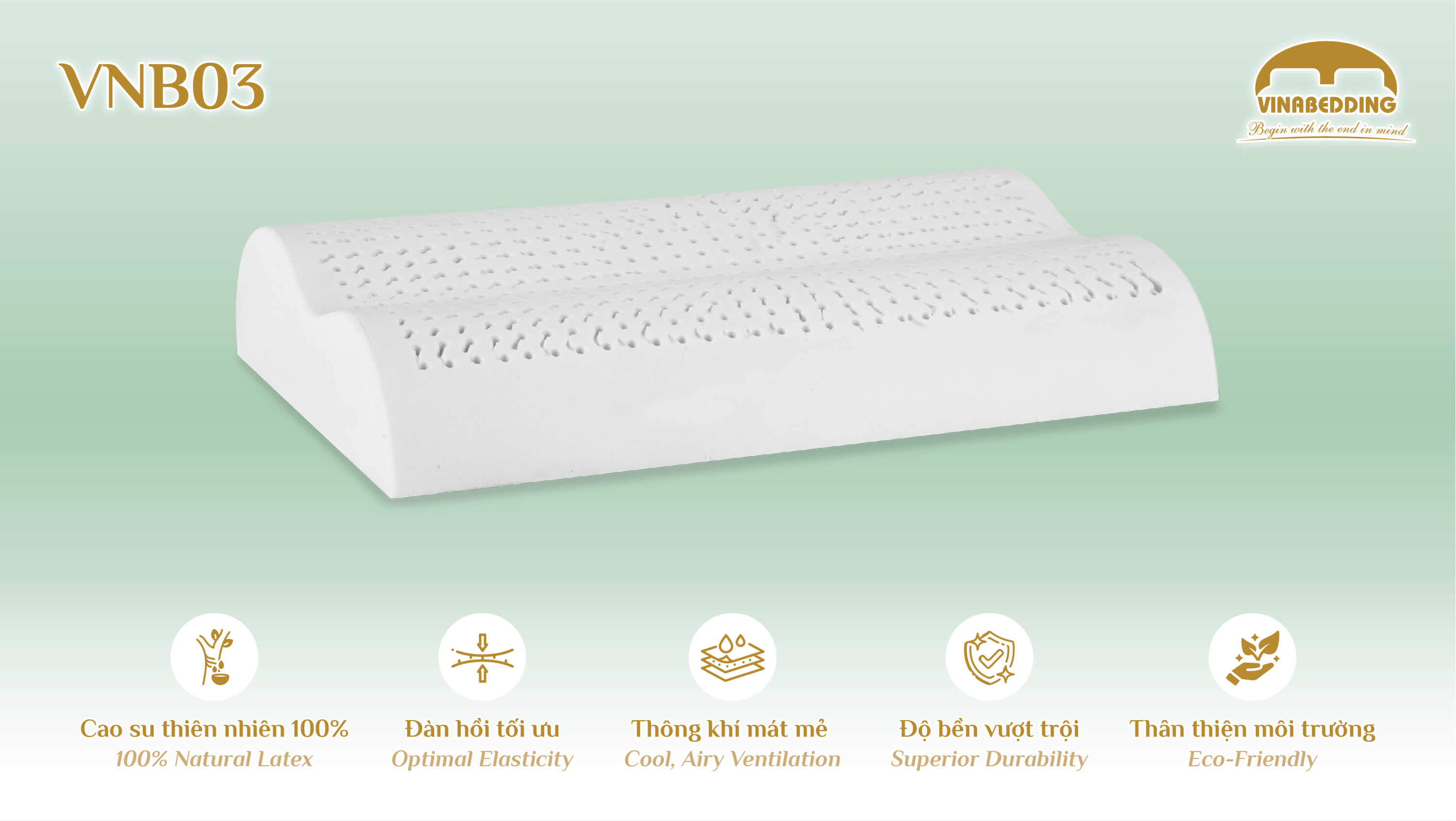 Natural Latex Pillow  - VNB03