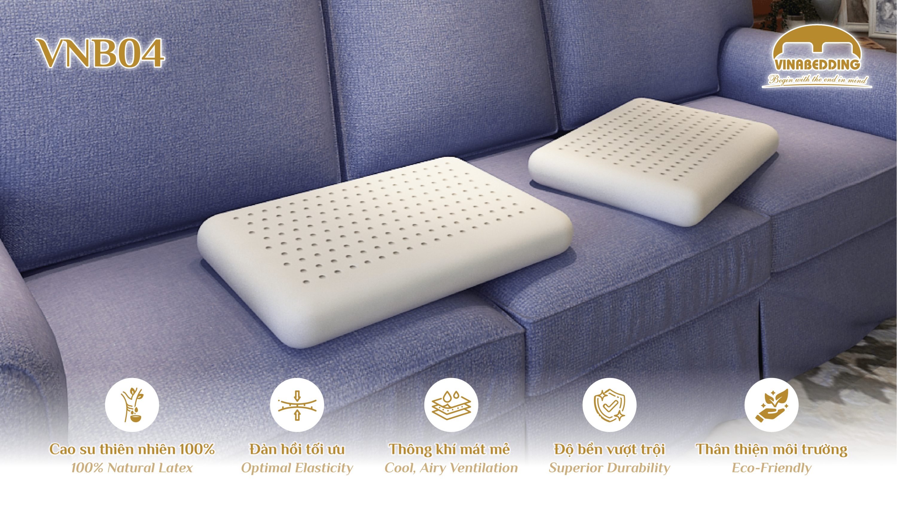 Natural Latex Pillow  - VNB04