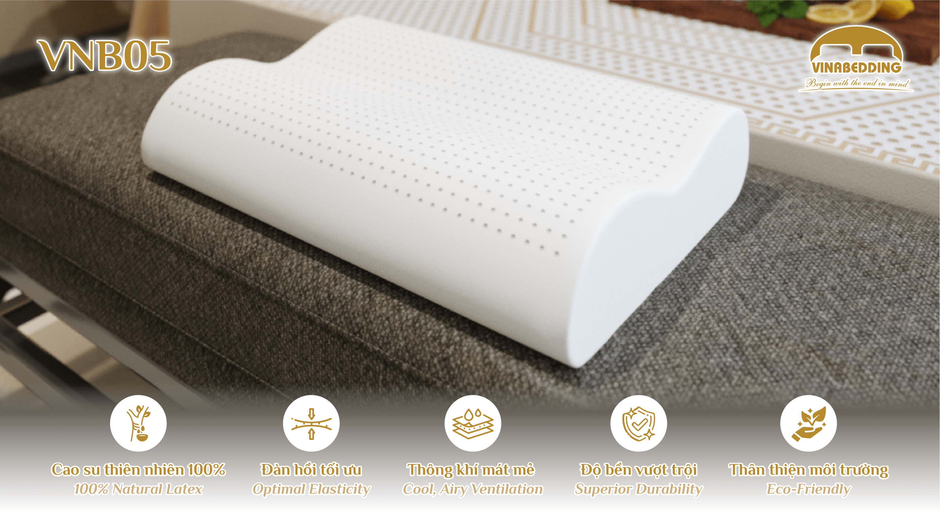 Natural Latex Pillow  - VNB05