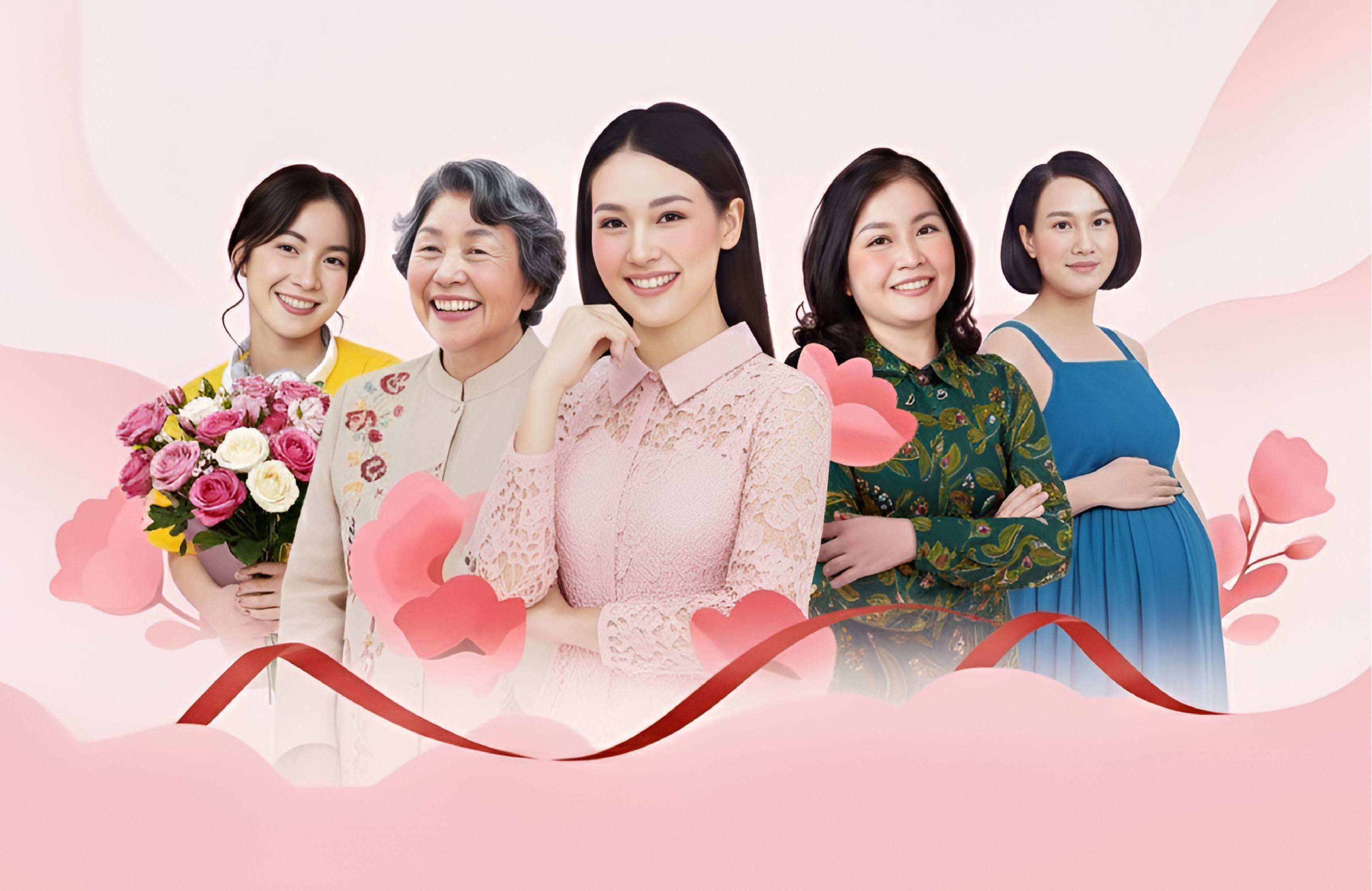 越南女性的灿烂微笑