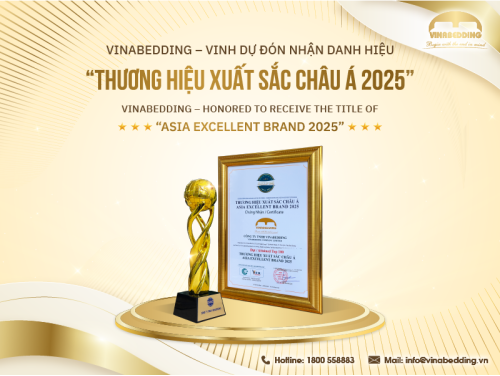 VINABEDDING HONORED TO RECEIVE THE TITLE “ASIA EXCELLENT BRAND 2025”