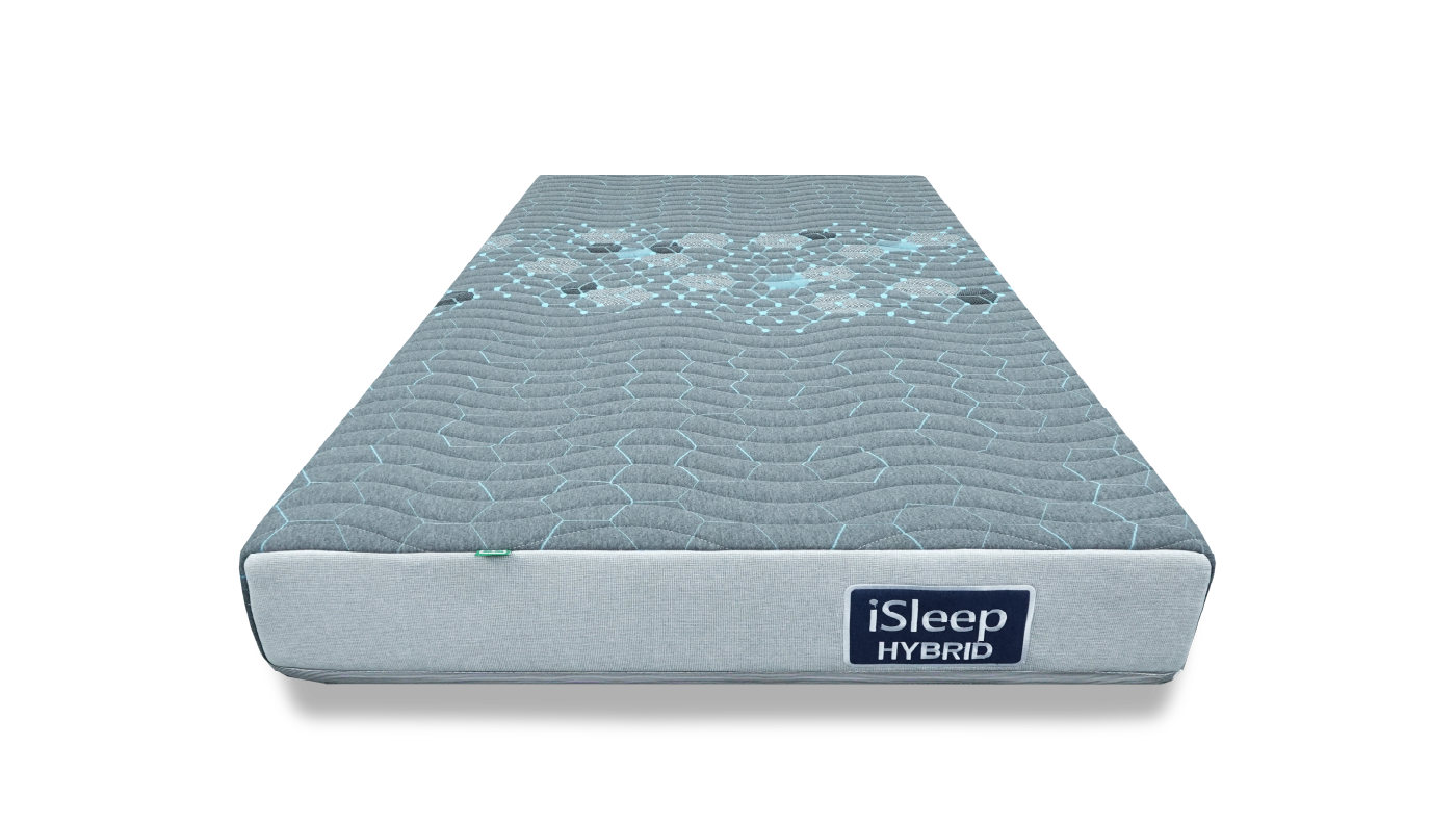 iSleep Hybrid 100% Natural Latex & Polyester Fiber Mattress