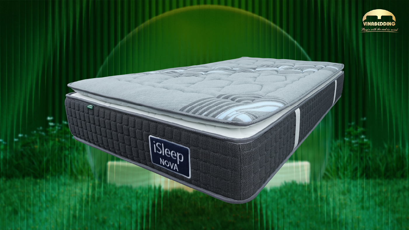 iSleep Nova Pocket Coil Mattress for Box Rolling & Pallet Package