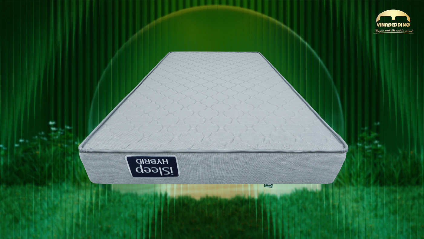 iSleep Hybrid 100% Natural Latex & Polyester Fiber Mattress
