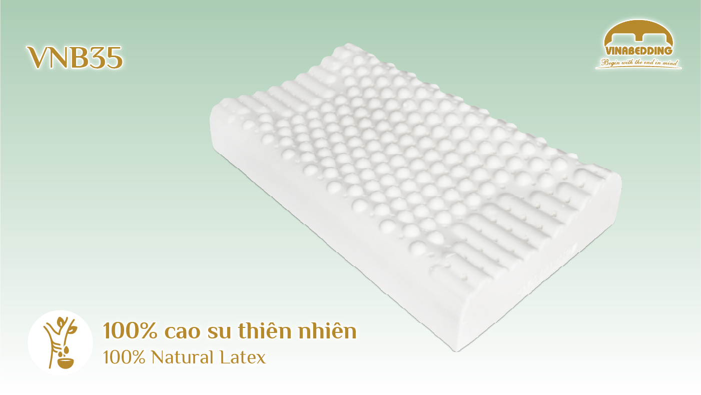 Natural Latex Pillow - Mã VNB35