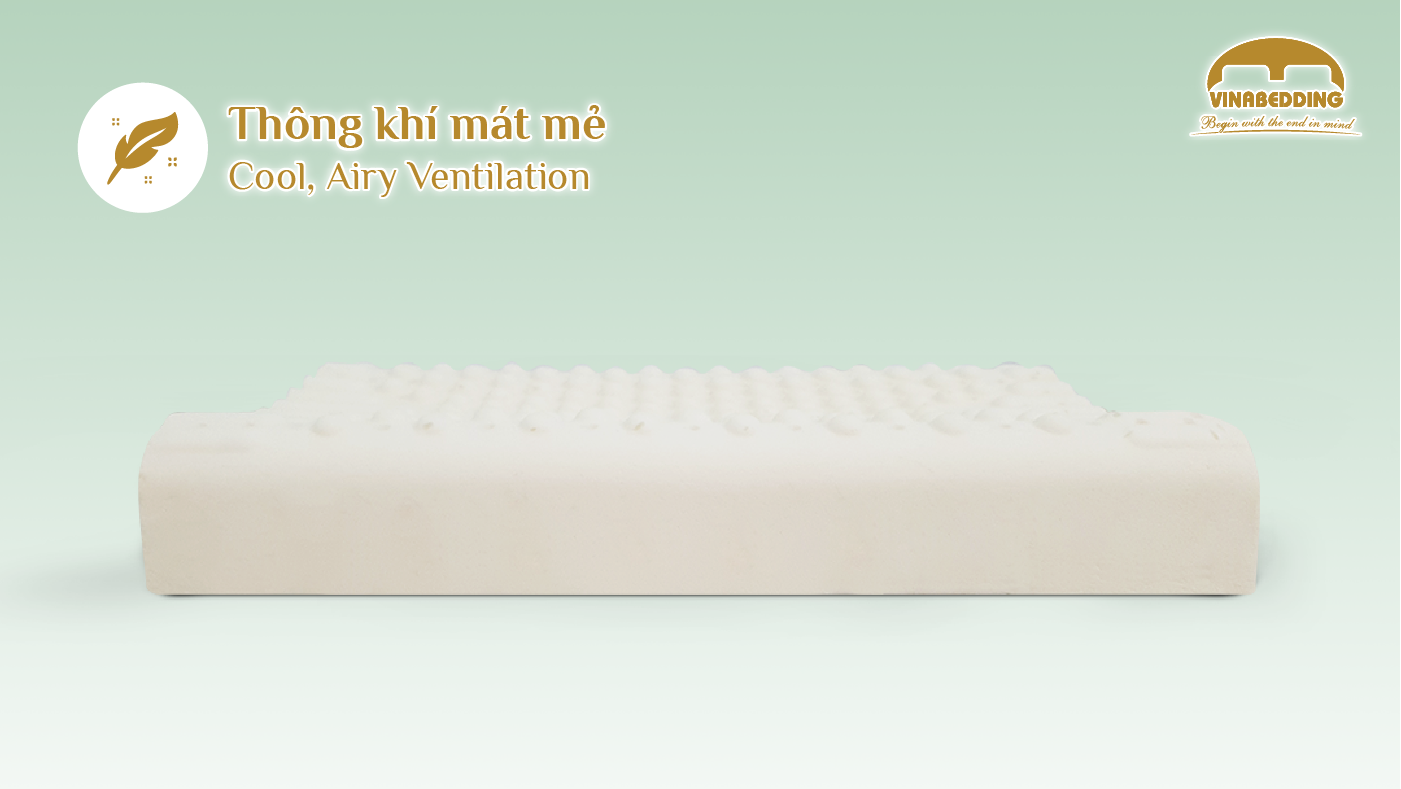 Natural Latex Pillow - Mã VNB35