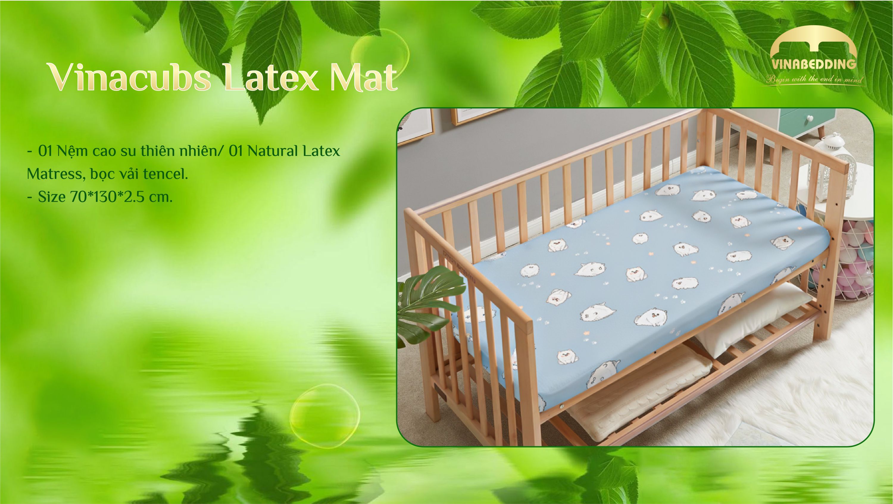VinaCubs Latex Mat